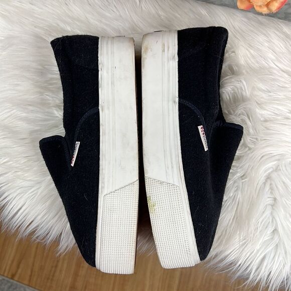 Superga Platform Wool/Poly Sneakers - Picture 7 of 11